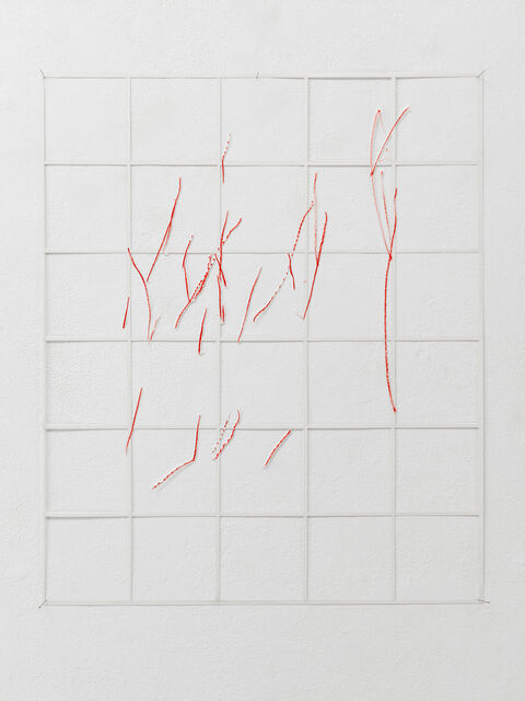 Katharina Hinsberg Zeichnung Gitter Linien 2010-001