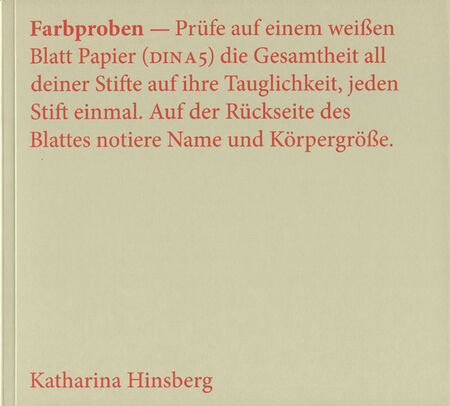 Katharina Hinsberg Publikation Farbproben