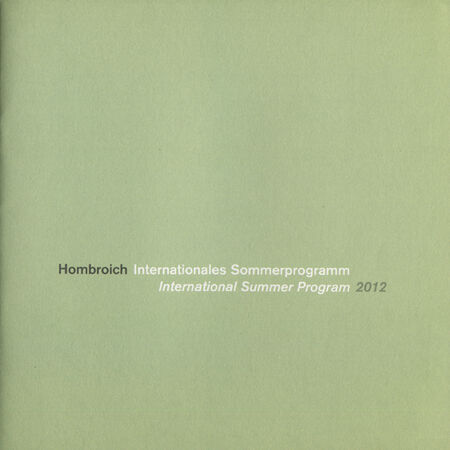Katharina Hinsberg Publikation International Hombroich Summer Program
